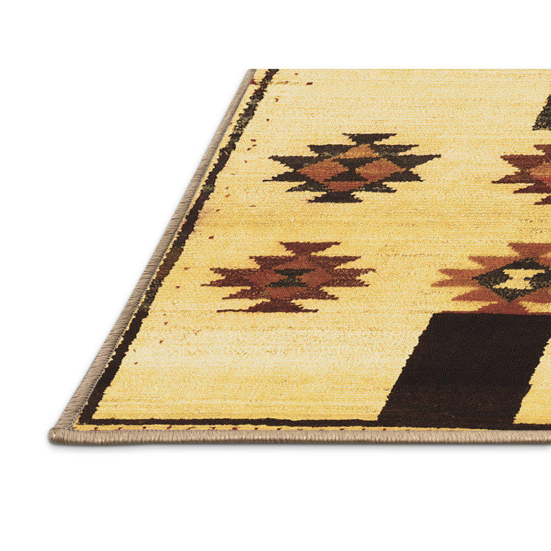 Tapis brun traditionnel Traditional 877, Rectangle 5 pi x 7 pi