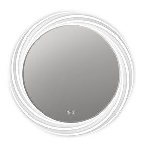 Orren Ellis Monterey Round LED Glass Wall Mirror & Reviews | Wayfair