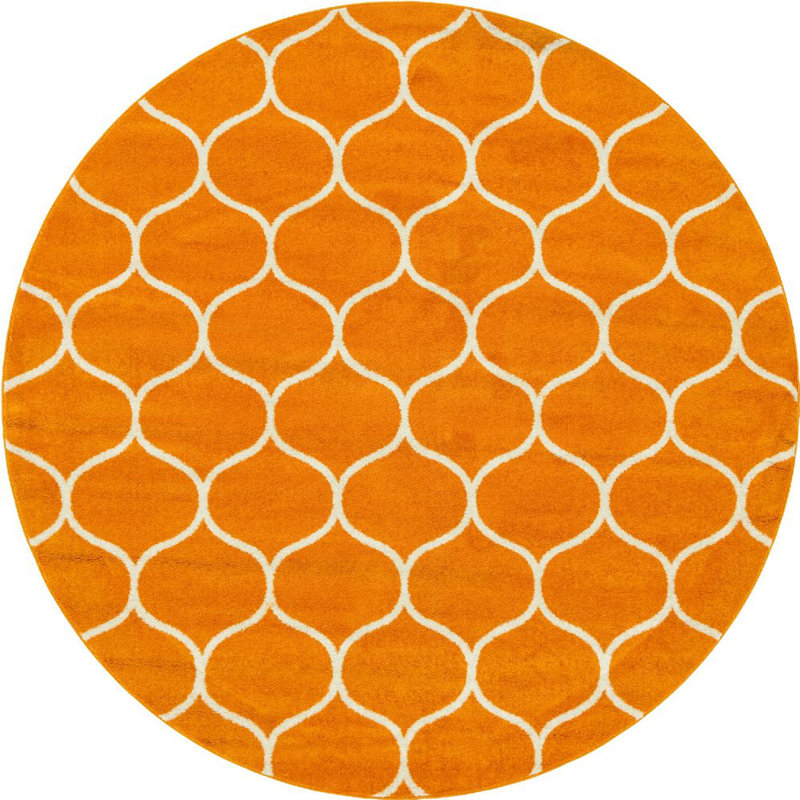 Tellaro Abstract Indoor Rug, Round 4'