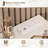 Built-In Outlets Makeup Desk With Mirror And Light- Vanity Set Table With Chair & Drawers-920399349