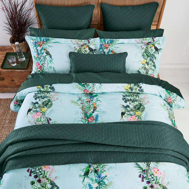 Ensemble de couette Ted Baker, Housse de couette pour grand lit et 2 taies décor
