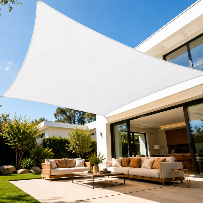 Voile d'ombrage royal 200 g / m² Royal Shade, Blanc, 12 pi x 18 pi