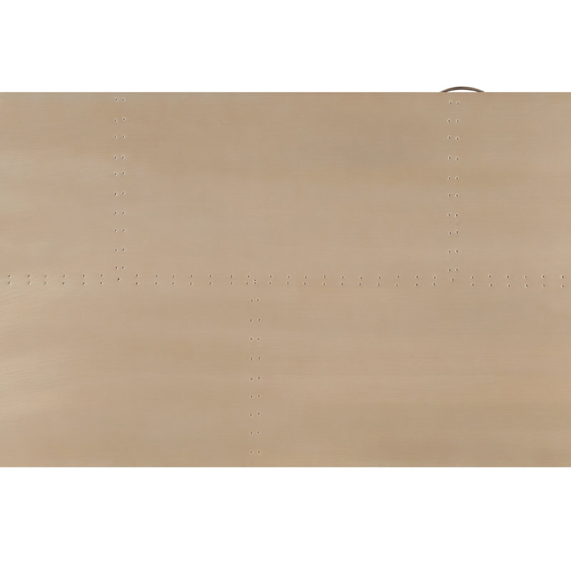Danton Gold Aluminum Rectangular Writing Desk