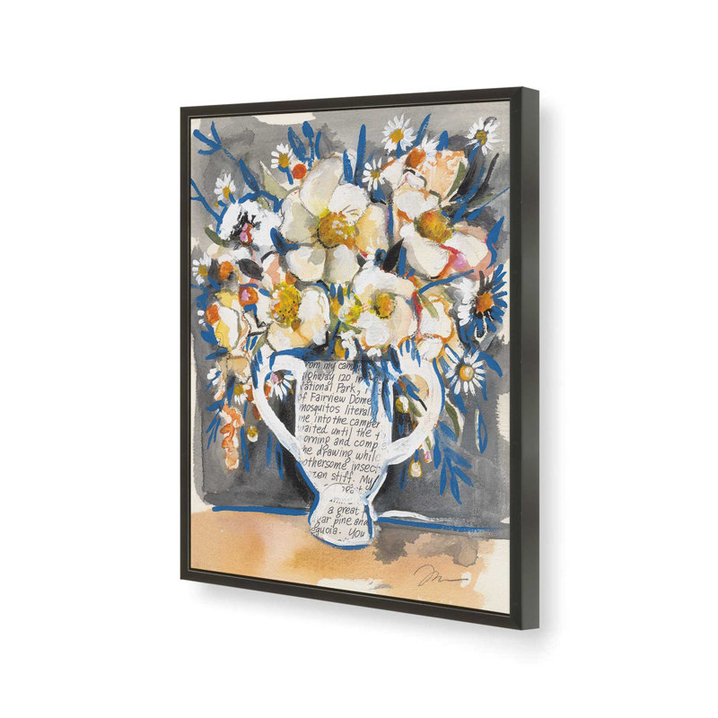 «A Touch of Blue» par Jessica Mingo, reproduction d'art, L 30 x H 40, Noir, Impression encadrée