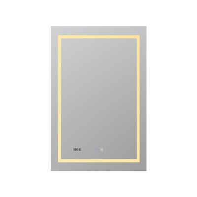 Beveled Bathroom Mirror with LED Lights, Anti-Fog, Dimmable -  AQUADOM, D-8436-1