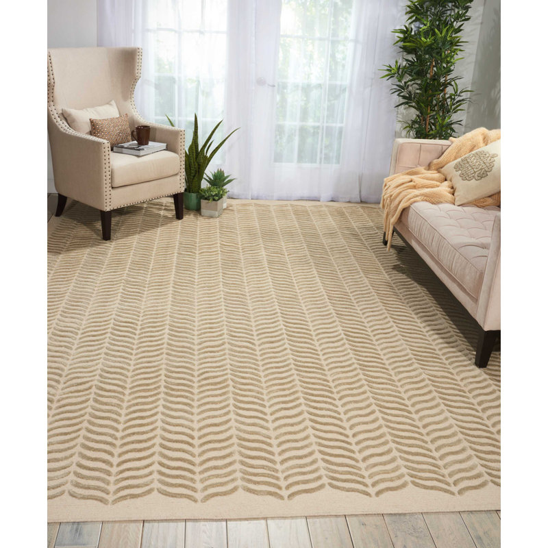 Tapis brun clair Rondo, Rectangle 8 pi 6 po x 11 pi 6 po