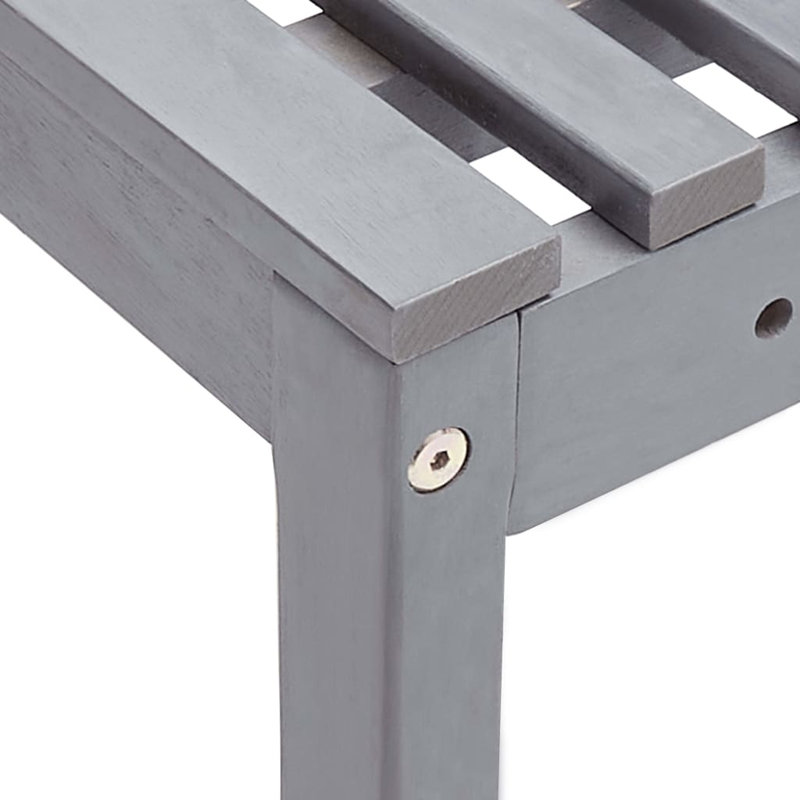 Banc de jardin en bois, Gris