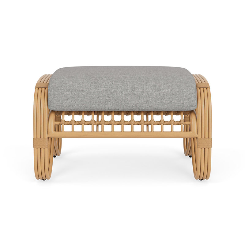 Riviera Outdoor Ottoman, Demo Stone
