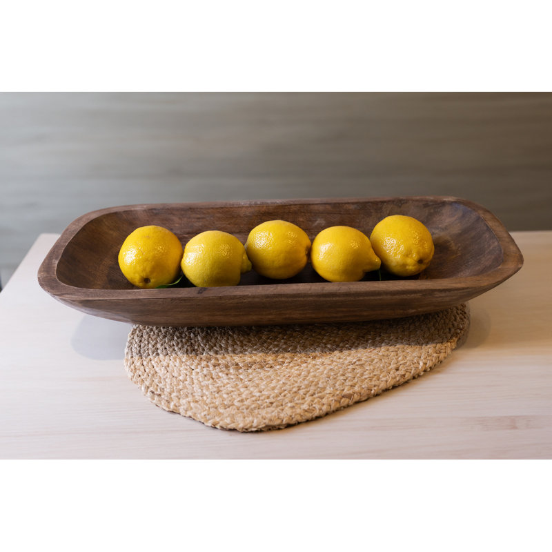 Natural Mango Wood Rectangular Decorative Tray
