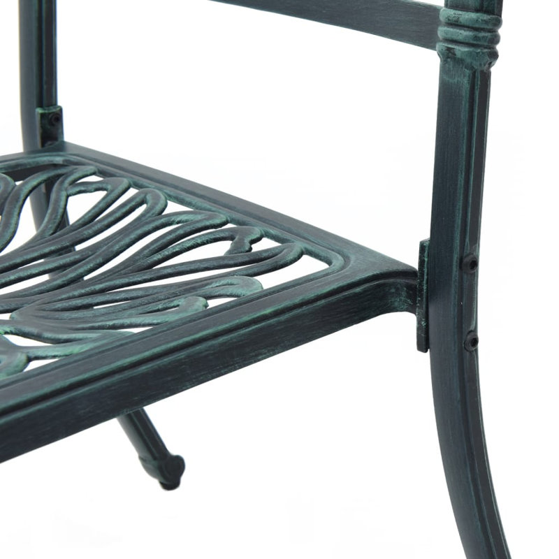 2 - Person Patio Dining Set with Square Table, Green