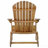Folding Chair Outdoor Wooden Accent Furniture Fire Pit Lounge Chairs,Foldable Design For Patio & Garden Relaxation With Slatted Back & Wide Armrests- Teak Finis