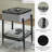 Devalious Glass Top End Table