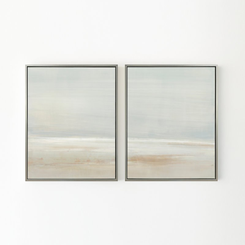 Fading Sands Print by Carol Benson-Cobb, 41.5" H x 63" W, Silver