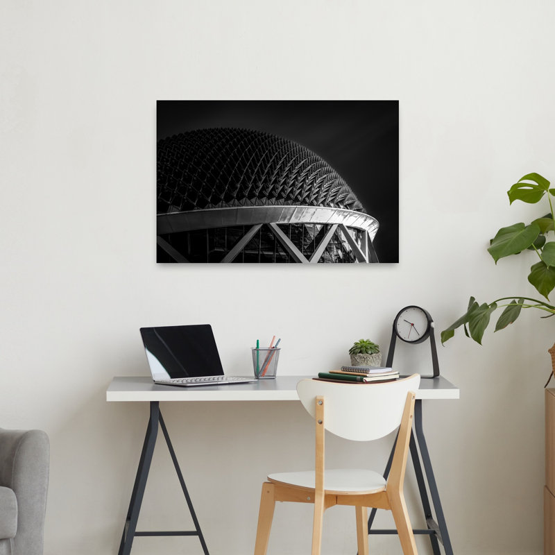 «Spiky Urban Architecture Abstract Contemporary Geometric Architecture City», reproduction d'art murale, H 24 po x l 36 po