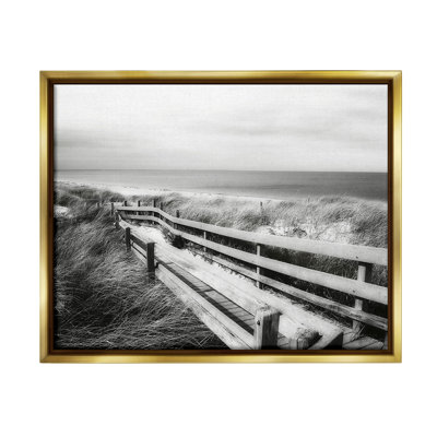"Coastal Boardwalk Landscape" par Graffitee Studios sur toile