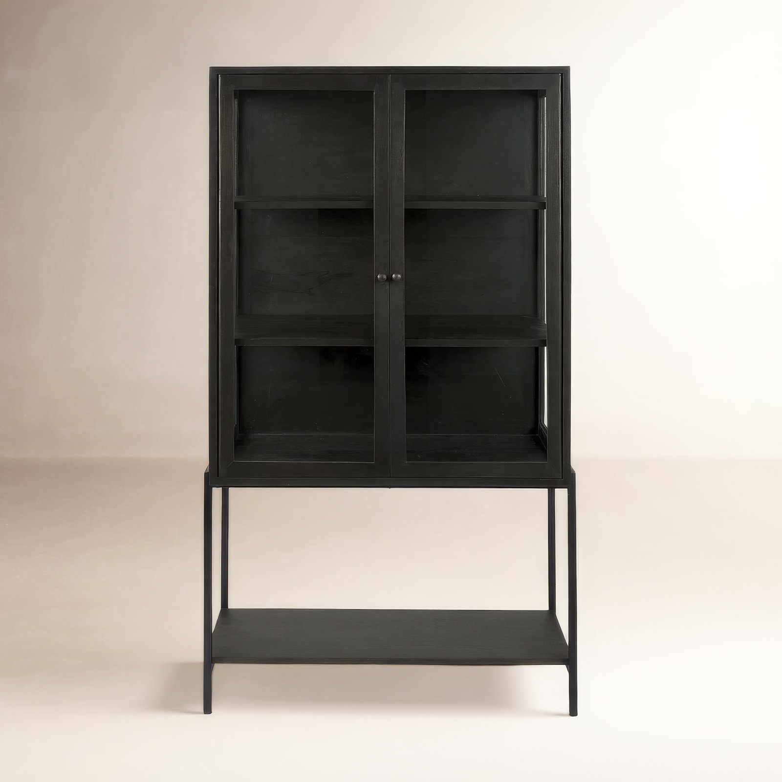 Warner Mango Accent Cabinet, Dark Brown
