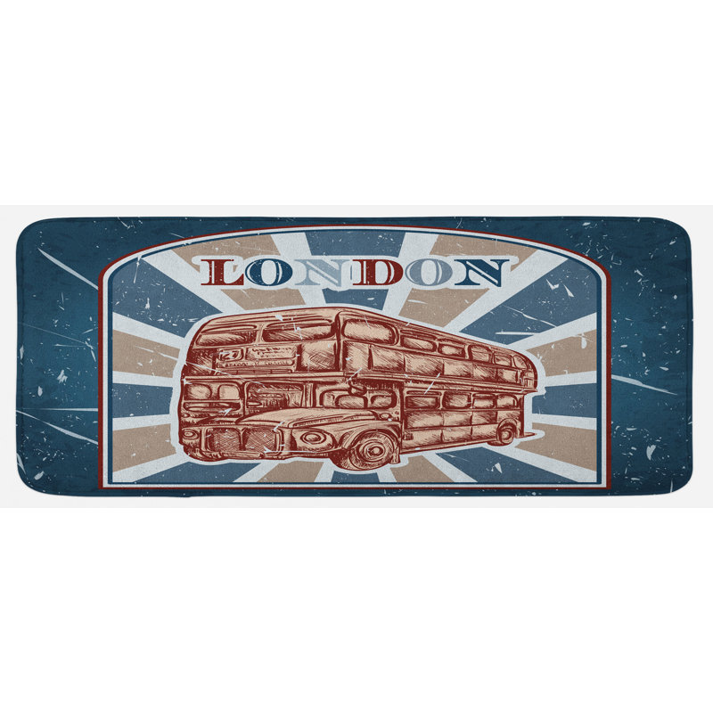 Eclectic Polyester Kitchen Mat