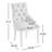 2-Pack Fabric Tufted Dining Chairs with Wooden Legs Upholstered Side Chairs for Kitchen-117443527
