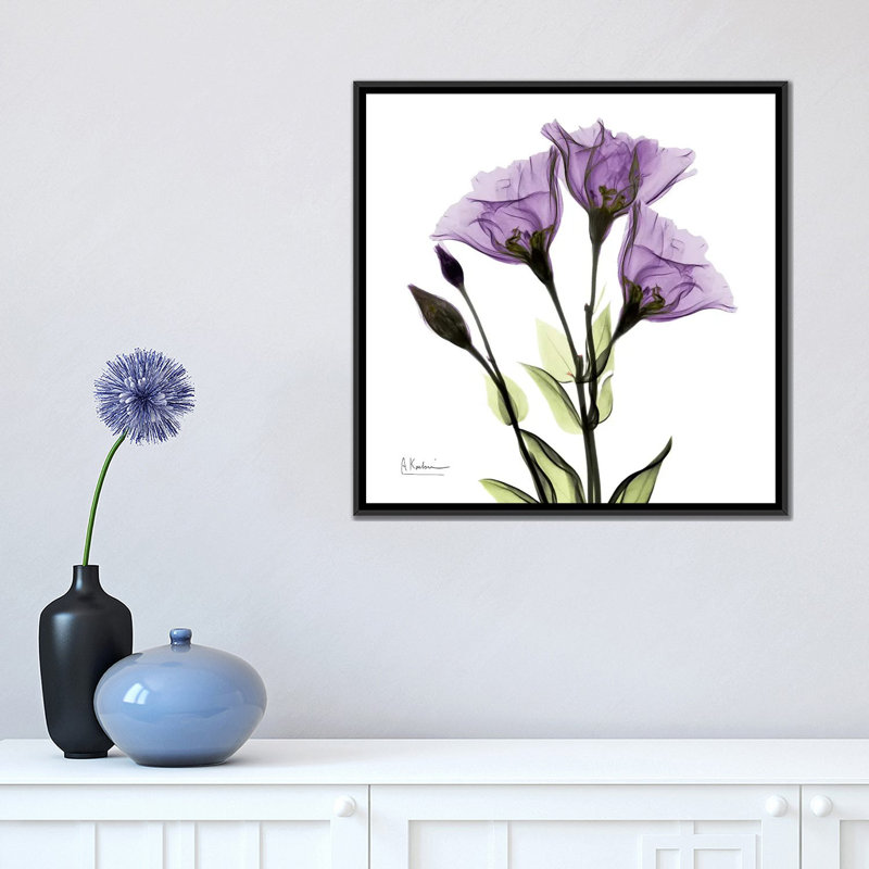 « de la croire », impression sur toile, H 18 po x l 18 po x P 1,5 po, Toile avec cadre noir, Pas de tapis