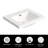 24'' W X 19.48'' D Rectangular Drop-in Resin Single Bathroom Vanity Sink With Overflow