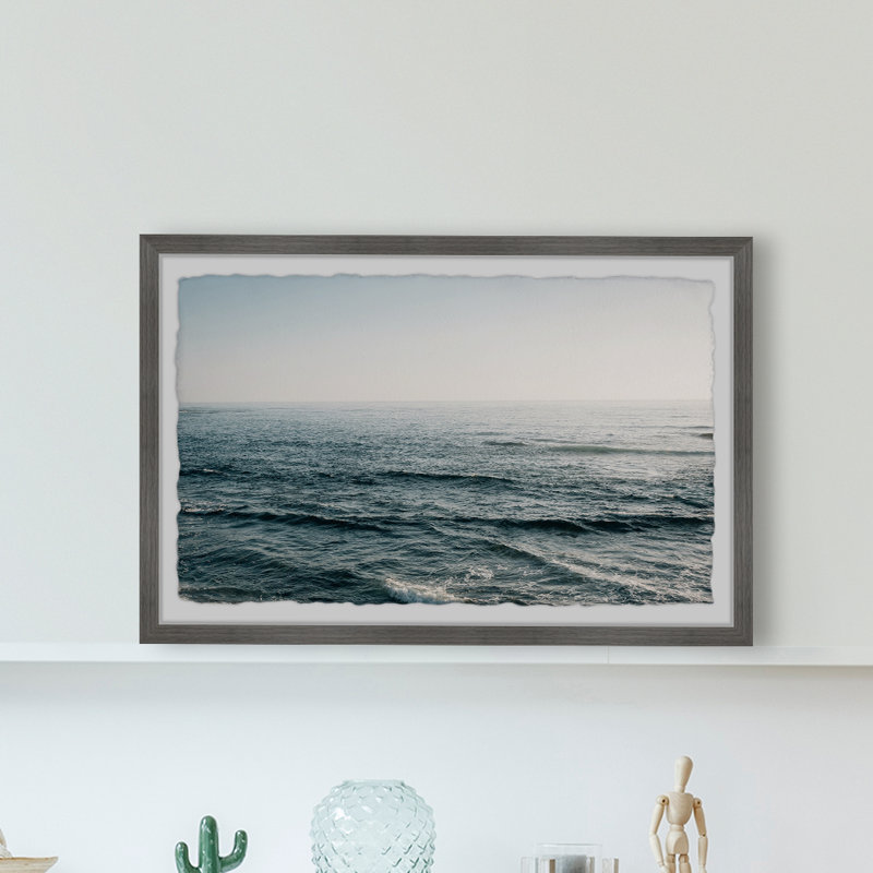 Ocean Currents - Single Picture Frame Print, 41cm H x 61cm W x 3.81cm D
