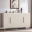Buffet Ayka avec tablettes réglables et panneau cannelé à 4 portes-1610568836-1574227395