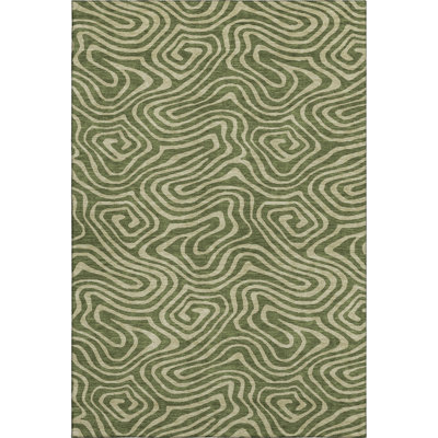 Premium Machine Washable Colmenero AMF1020 Swirls Rug