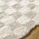 Molly Checkered Machine Woven Polypropylene Area Rug in Cream/Light Beige