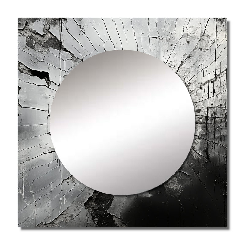 Deeba - Grand miroir mural carré en pierre spirituelle pour chambre à coucher, 29 po x 29 po