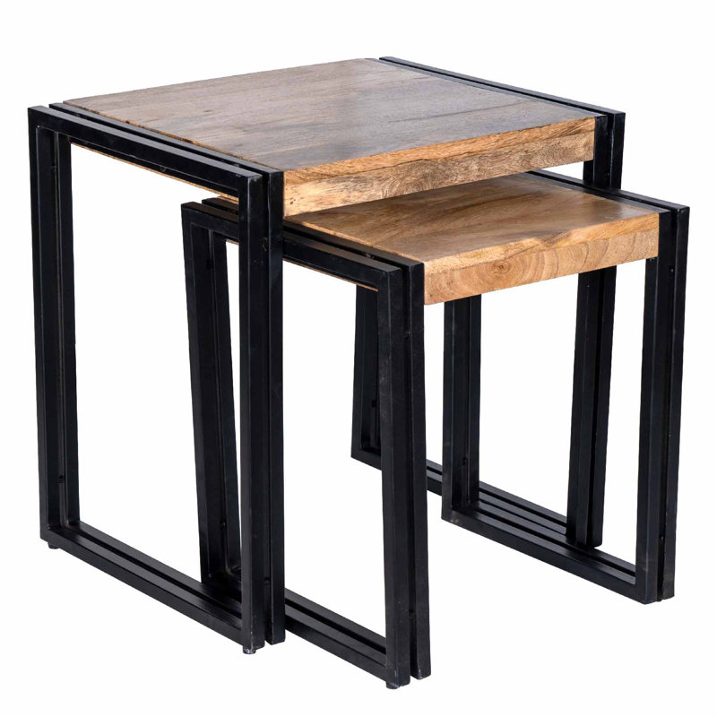 Holcombe Solid Wood Top Nesting Tables