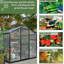 Serre en aluminium d'extérieur - Installation rapide et protection en polycarbonate pour une ventilation sûre des jardins