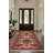 Nomad Spirit Collection Digital Print Cotton-Polyester Blend Red Beige Rug-1488857337