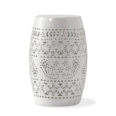 Ifrane Round Metal Outdoor Side Table , 12.25'' in. W 12.25'' in. D