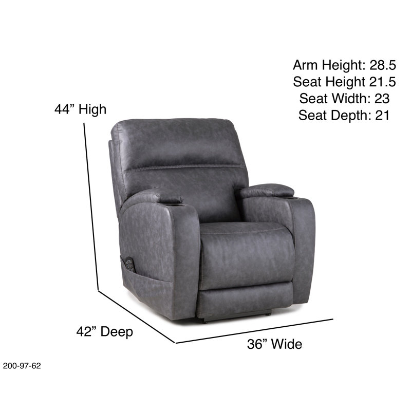 Fauteuil inclinable Mochnick, Mélange de polyester gris