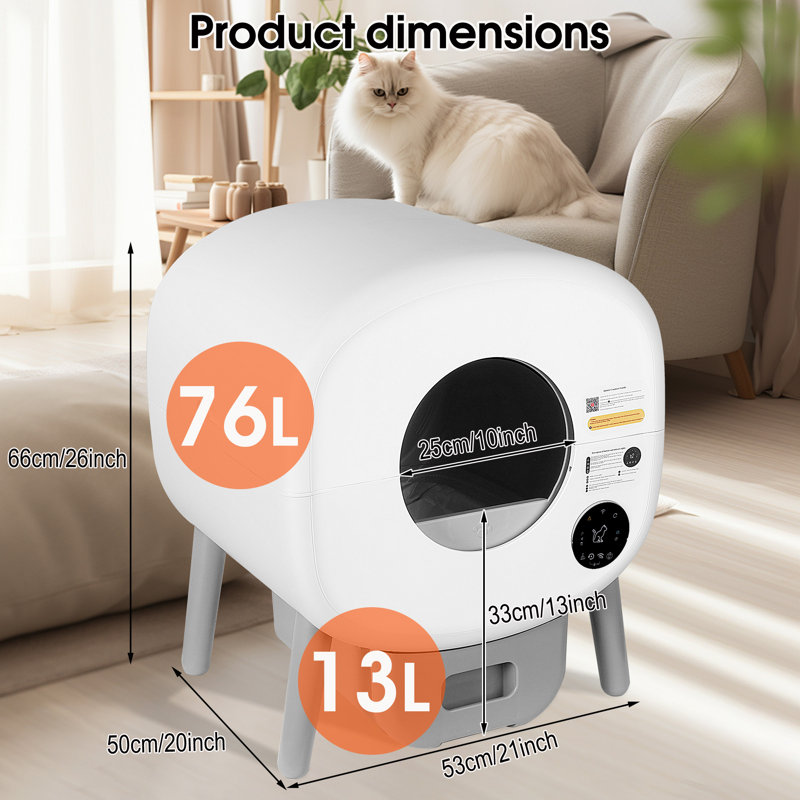 Litière automatique automatique pour chat