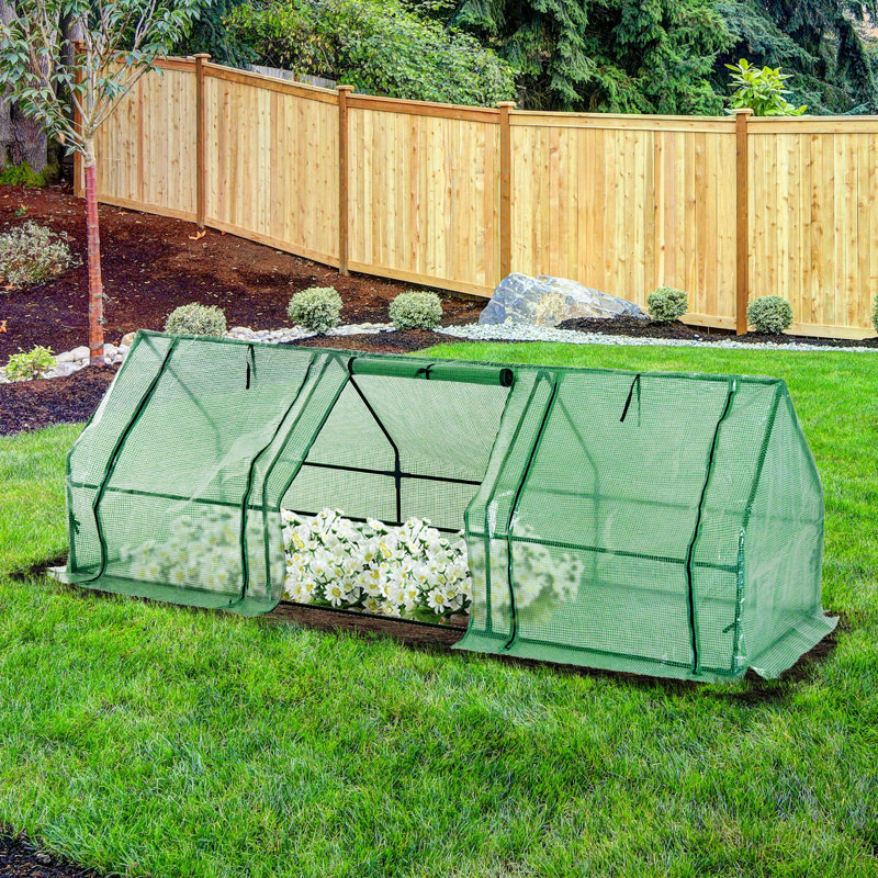 Portable Greenhouse with PE Cover and Steel Frame