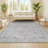 Modern Persian Vintage Medallion Light Gray/Ivory Rug-635346155