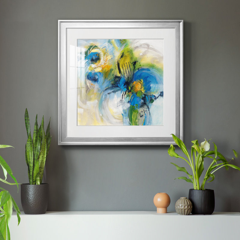 «Twirlwind», reproduction encadrée de qualité supérieure - prête à être accrochée, H 22,5 po x l 22,5 po x P 1,5 po, Blanc