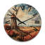 Horloge murale en bois massif Keneson-1625737691
