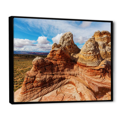 Paysage national de falaises de vermillon sur toile