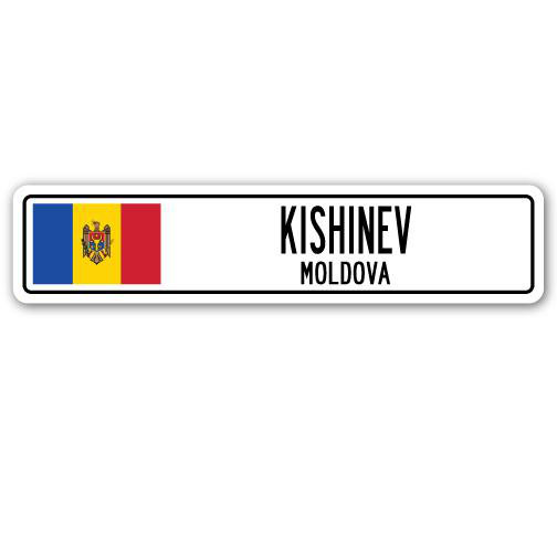 Plaque de rue Kishinev, H 7 po x l 30 po x P 1 po