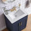 Meuble-lavabo simple autoportant bleu moderne Dinorah de 24 po avec 2 portes-1636747424