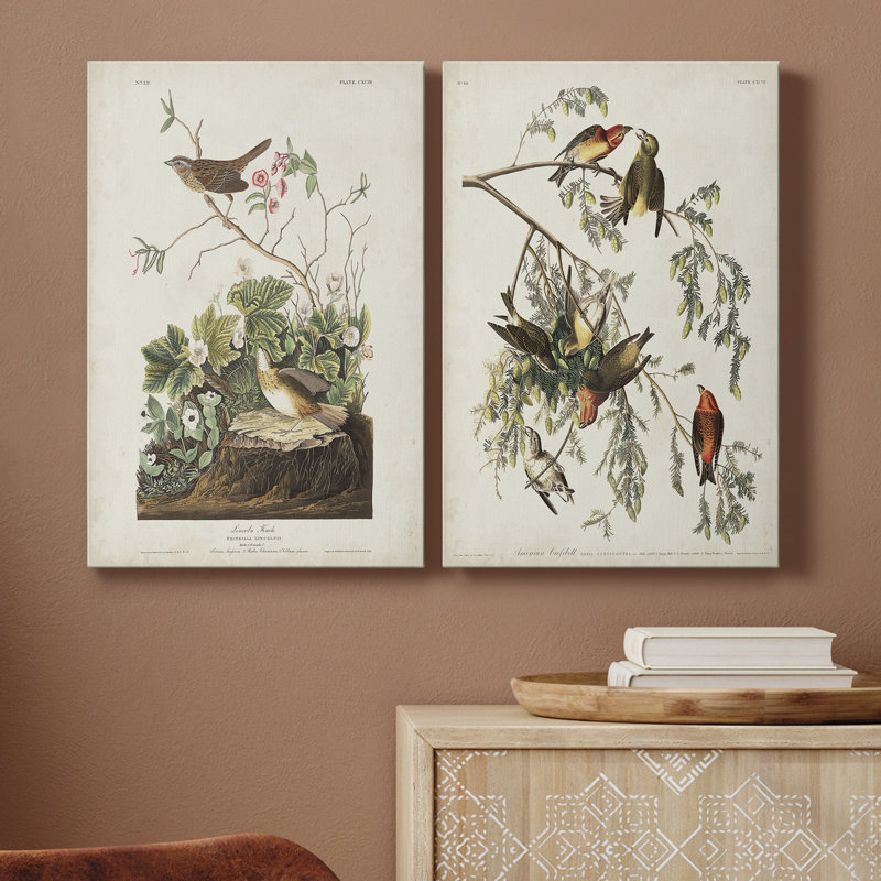 Toile tendue avec châssis PL199 Lincoln Finch - prêt à accrocher, H 27 po x l 16 po x P 1 po