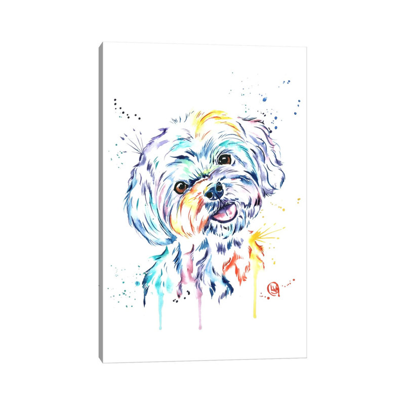 Havanese by Lisa Whitehouse - Wrapped Canvas Painting, 66.04 cm H x 45.72 cm W x 1.91 cm D