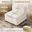 Modern Chenille 80cm Accent Chair Switch to Ottoman style-1717865379