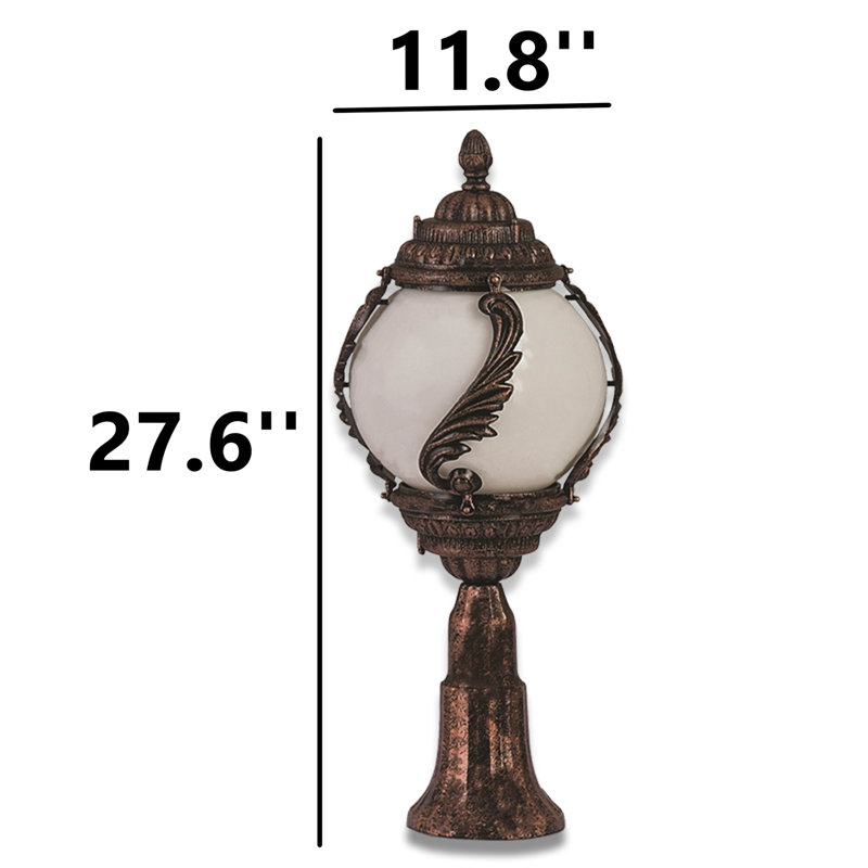 Lampe sur pied d'extérieur vintage de 27,6 po de hauteur