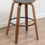 Tabouret pivotant en lin Devlin-791290497