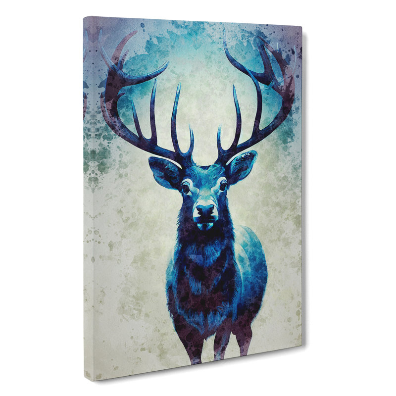 View Of The Stag No.4 - Wrapped Canvas Print, 50cm H x 35cm W x 3cm D
