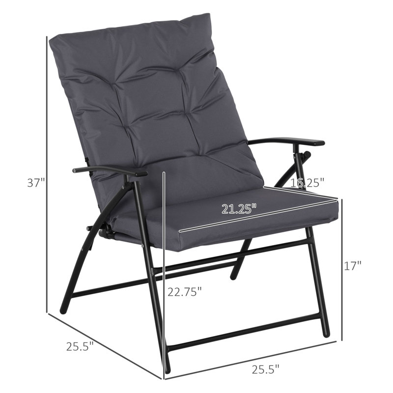 Folding Camping Chair with Cushions