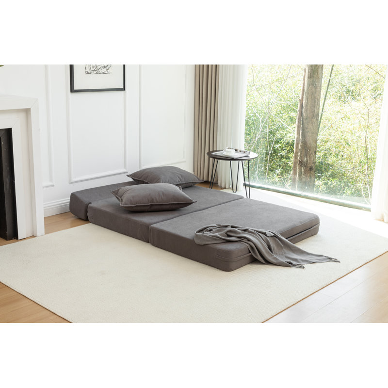 Canapé-lit pliable avec coussin lombaire Jorgensen, Gris